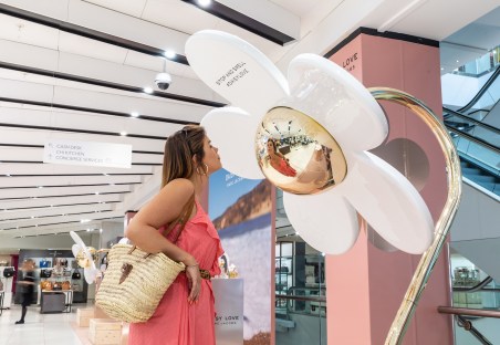 Marc Jacobs Daisy Love display in Debenhams Oxford St. London